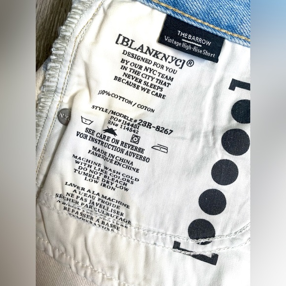 💘NWT BLANKNYC THE BARROW VINTAGE HIGH RISE SHORT BLEACHED TIE DYE SIZE 27 or 4! - Picture 10 of 12